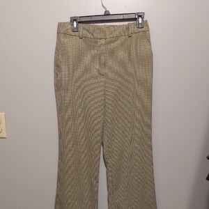 Worthington Gray and Yellow Houndstooth Pants